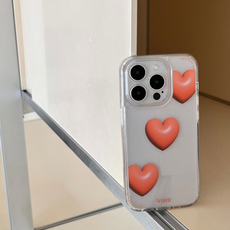 Sun Orange Heart Balloon Case (Jelly Hard)