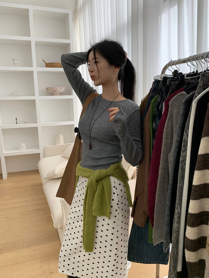 [MADE] Polyton Dot Skirt