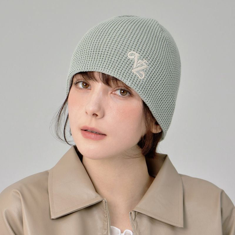 Leaf VZ Logo Waffle Beanie / Mint
