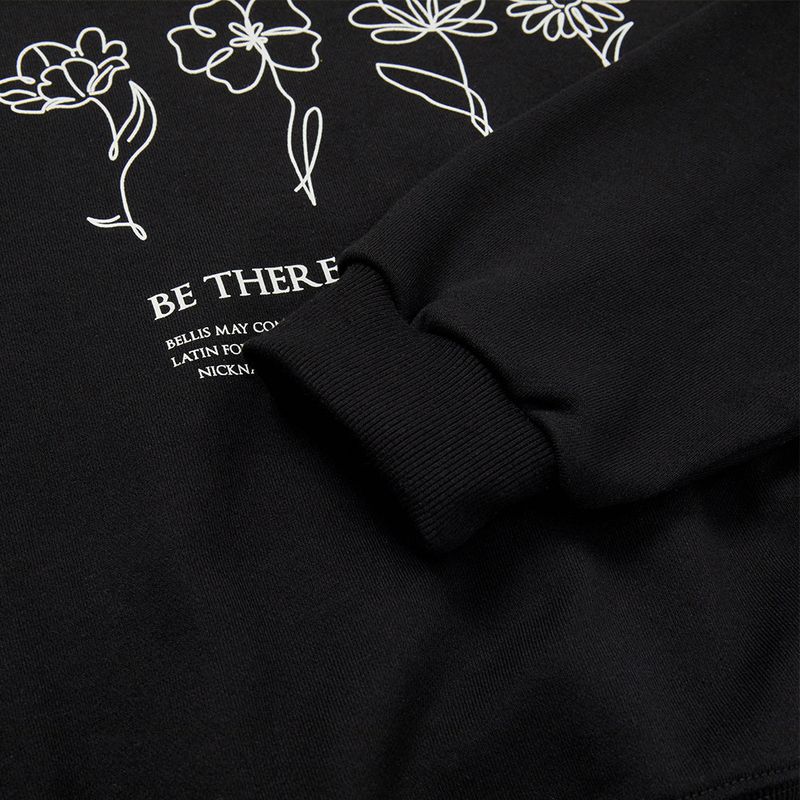 フラワーハンドグランピックスウェット/Flower Hand Graphic Sweatshirt [BLACK]