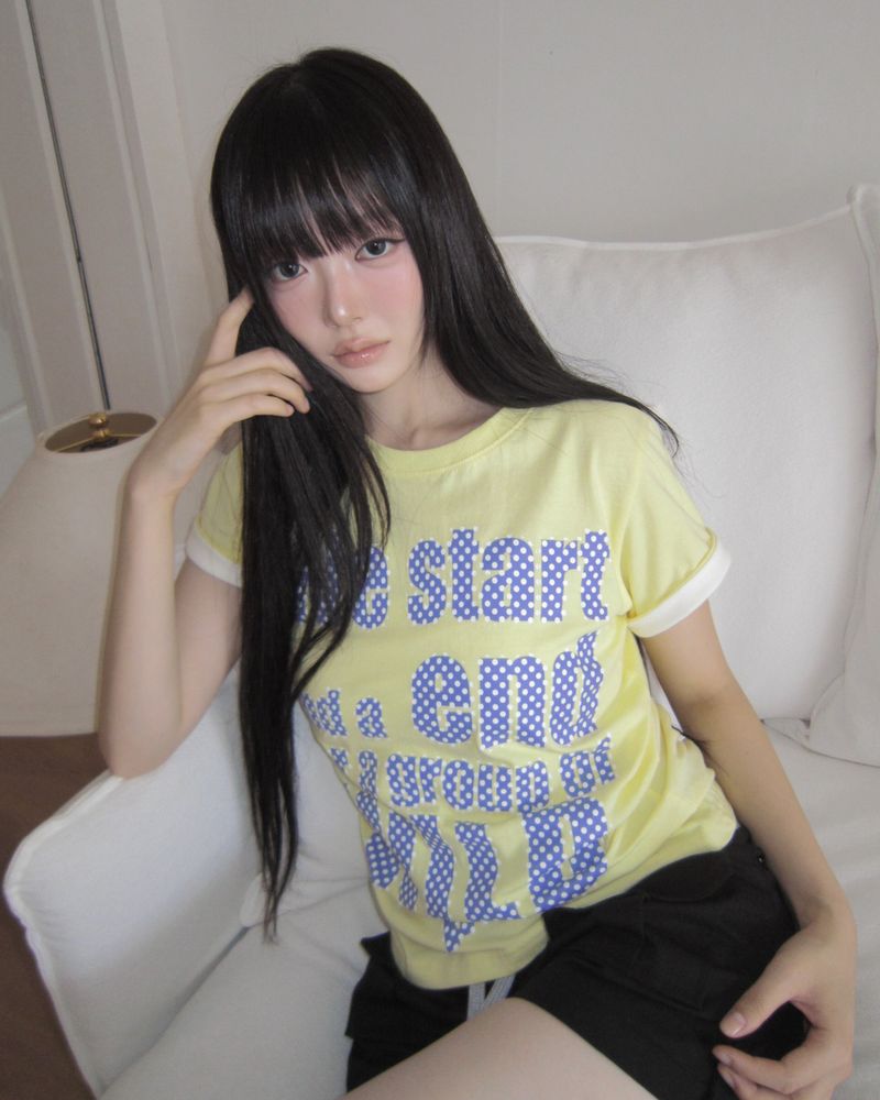 WONDER WONDER（ワンダーワンダー）の「ユモン ロールアップ ショートスリーブTシャツ（トップス）」