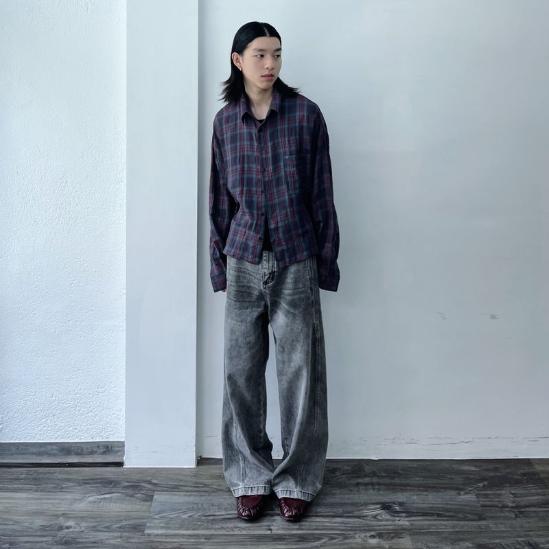 Dusk Blue Plaid Shirt