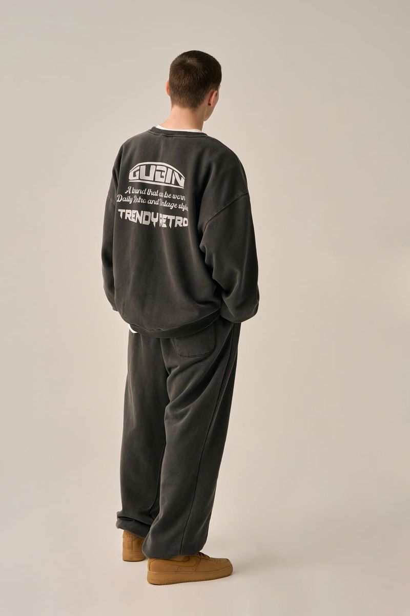 PIGMENT PRINTED SWEATSHIRT - CHARCOAL