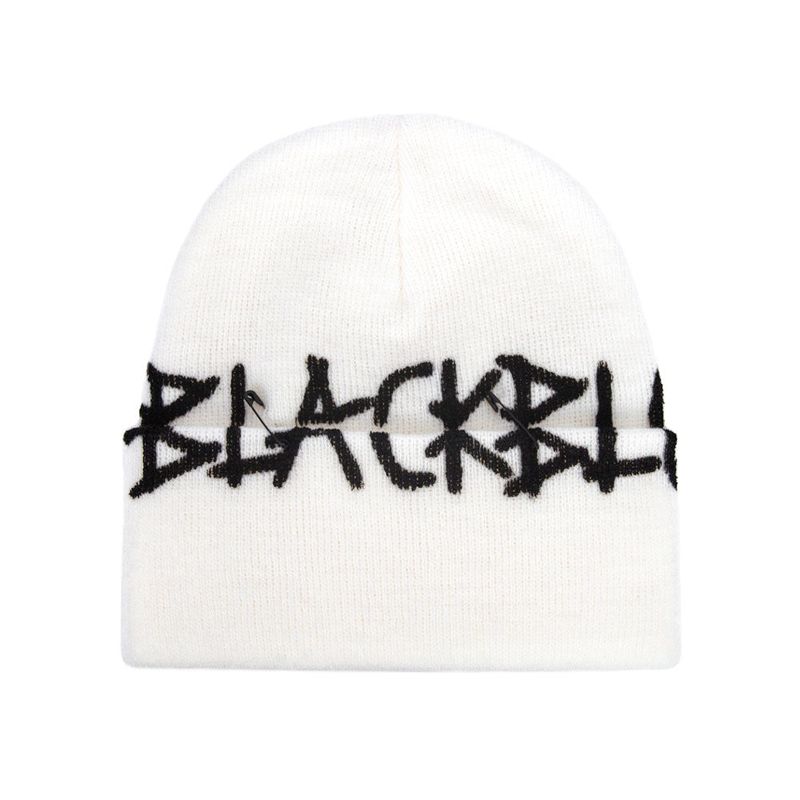 BBD Graffiti Logo Patch Beanie (White)