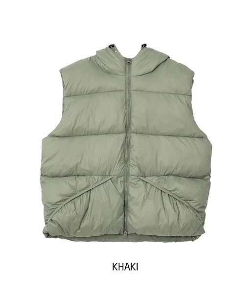 Detachable Hood Angle Pocket Padded Vest