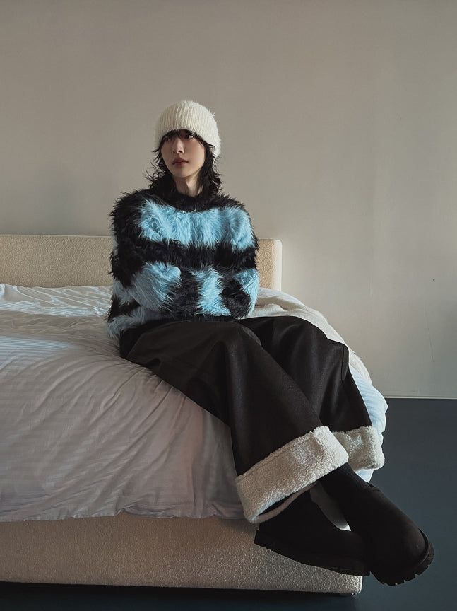 Haze Stripe Mohair Knit