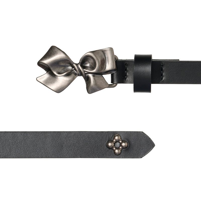 BL002 Ribbon Women's Leather Belt 12 mm (2 Colors)