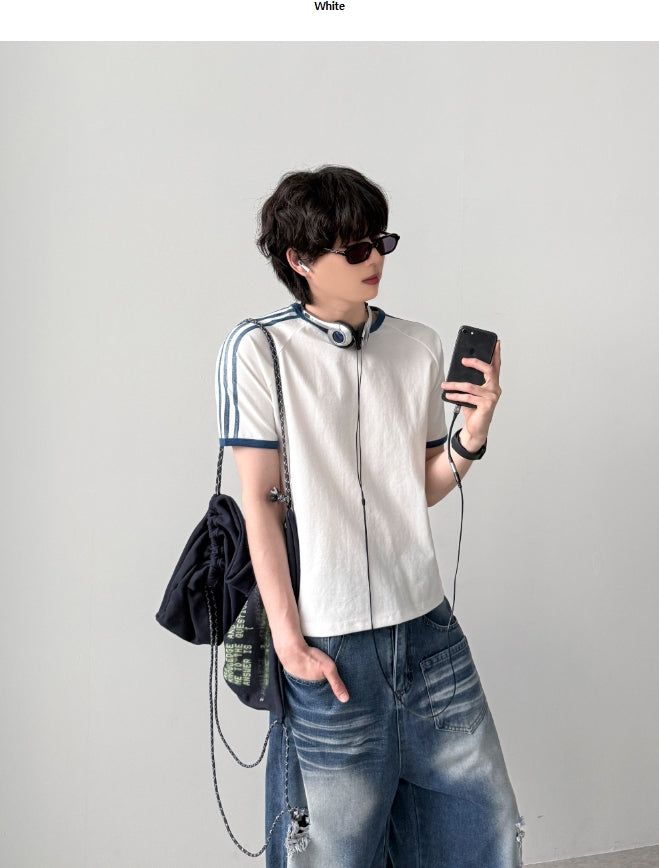 YOURNUS（ユアナス）の「Rise Track Half Sleeve（Tops）」