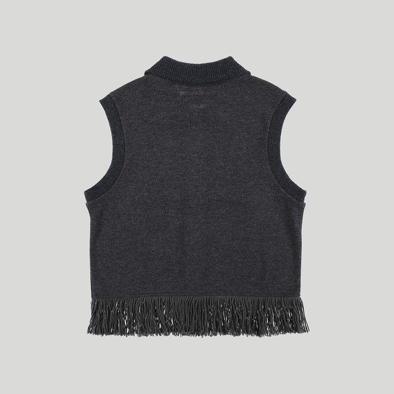 FRINGE KNIT VEST