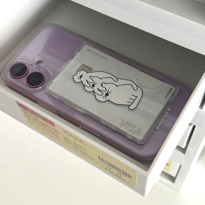 [MagSafe card wallet]Cat stacked in three tiers