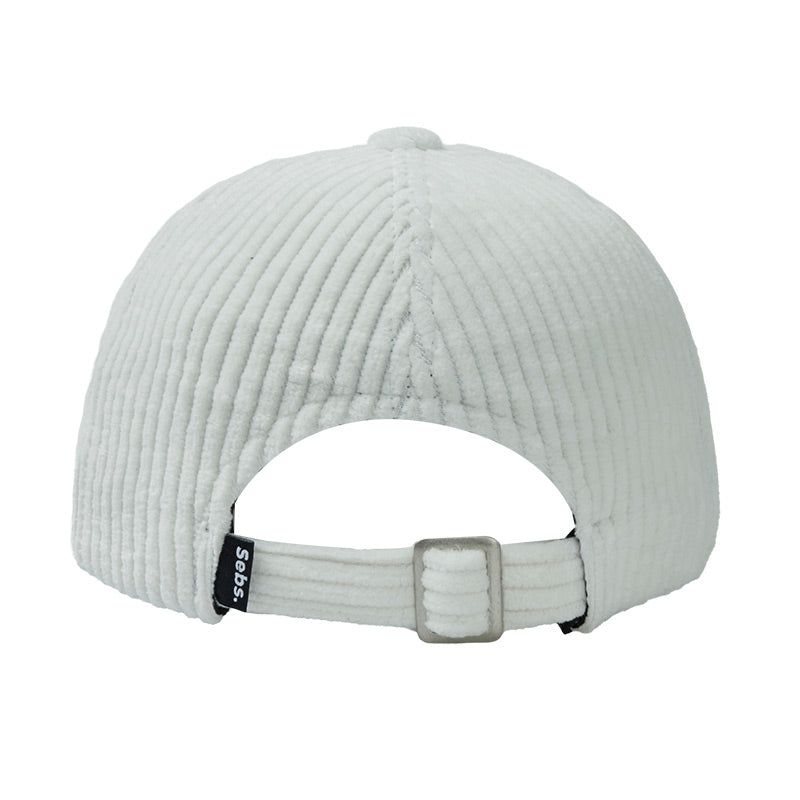 Sebs. CORDULOY ball cap-WHITE