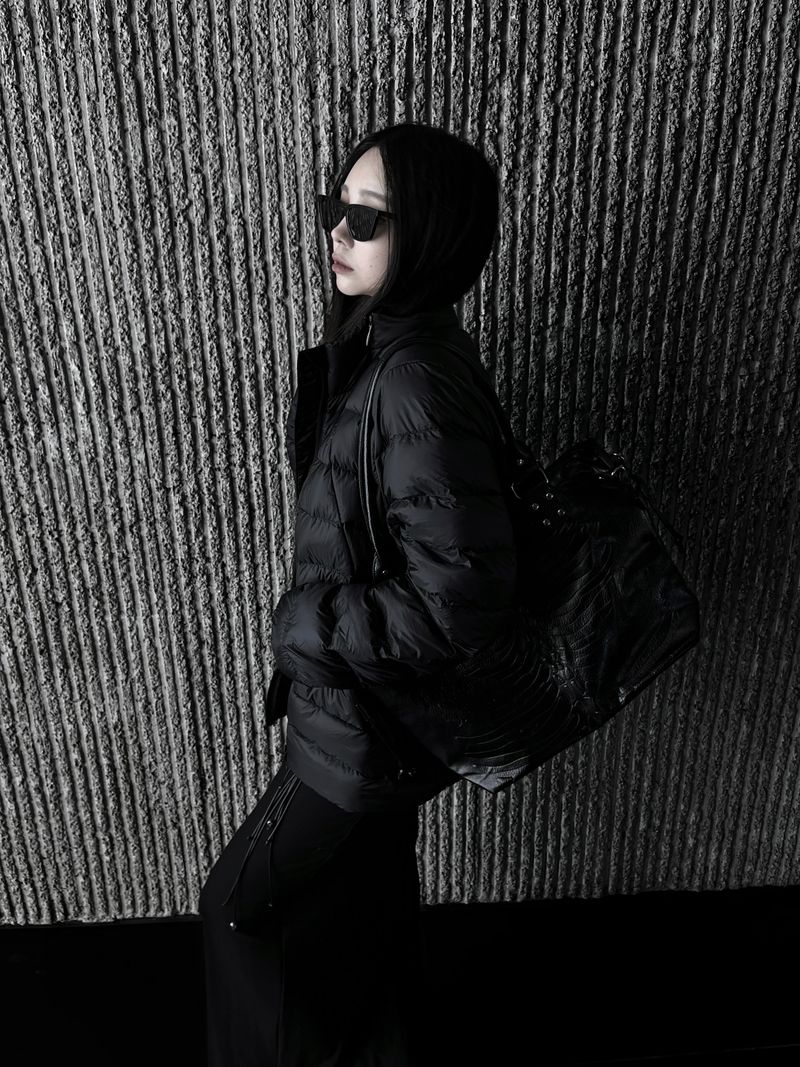 [unisex] aro duck down light puffer (2color)