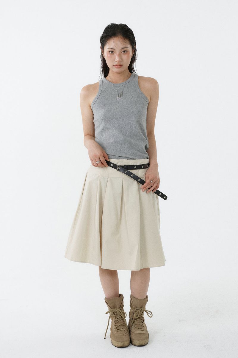 ALL-DAY SLEEVELESS TOP_MELANGE GRAY