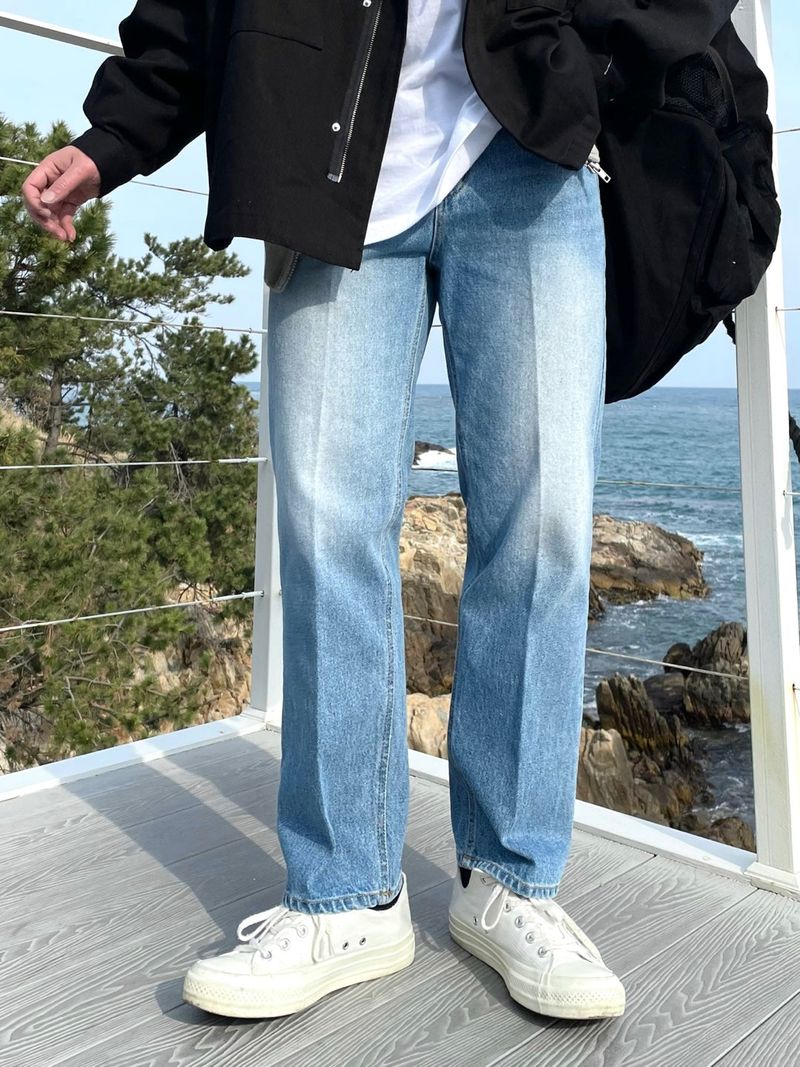 BRUSH SEMI DENIM PANTS(4COLOR)