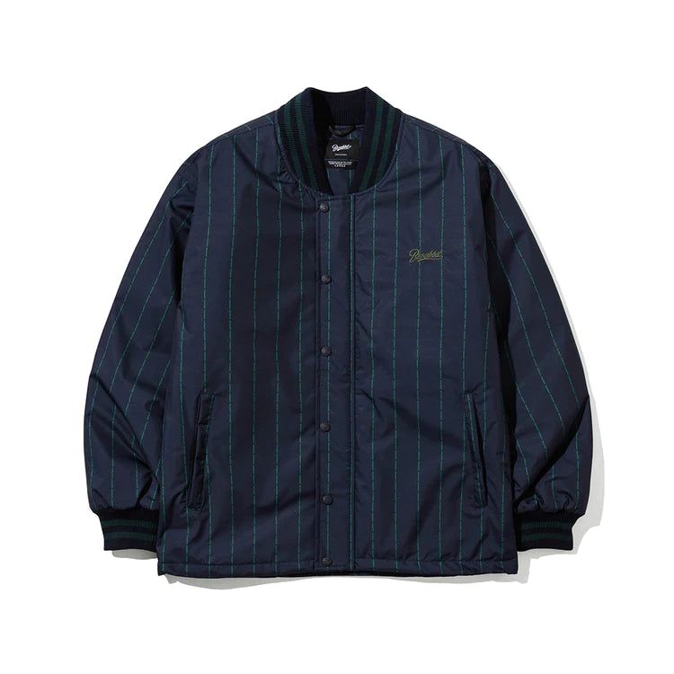 LOGO STRIPE VARSITY JACKET