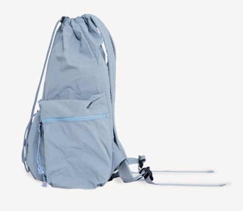 DRAWSTRING NYLON BACKPACK SKYBLUE