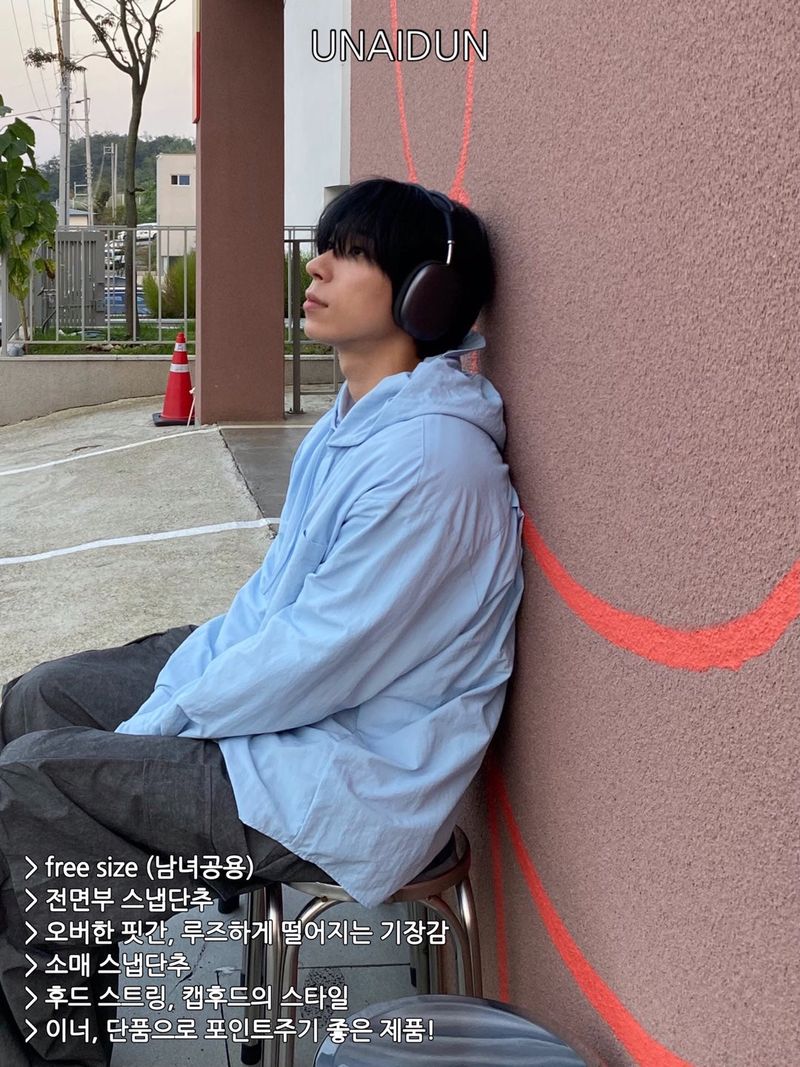 UNAIDUN(アネイダン)の「Snap Nylon Cap Hoodie 4C(Tops)」