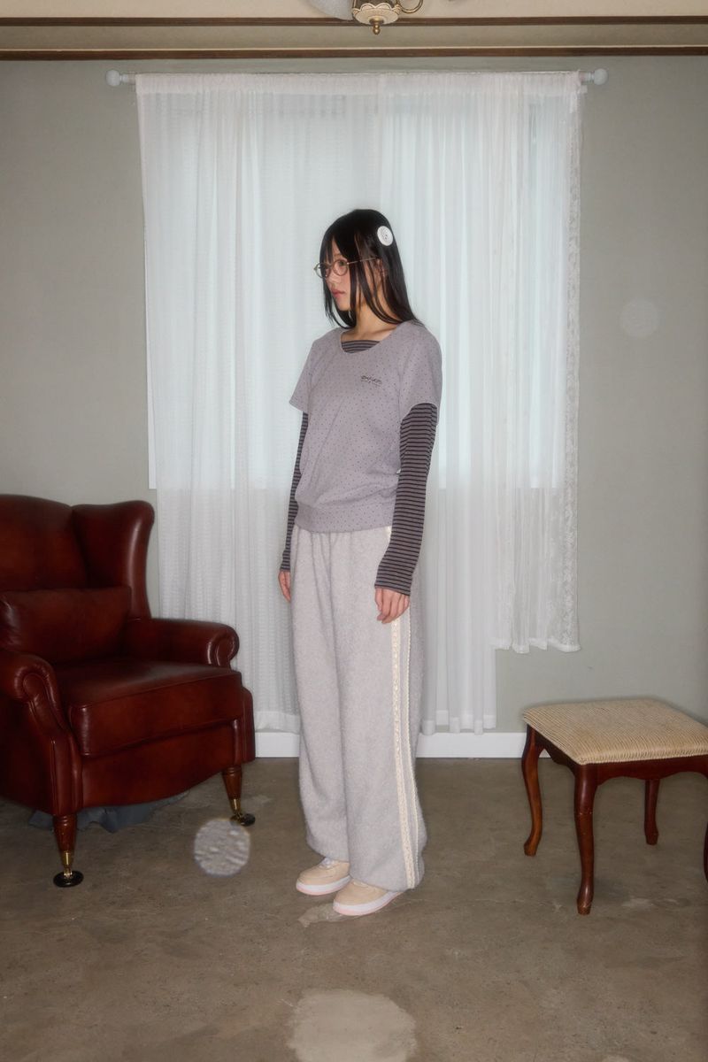 NEW COOKIE LAYERED HOODIE TOP (BLUE)