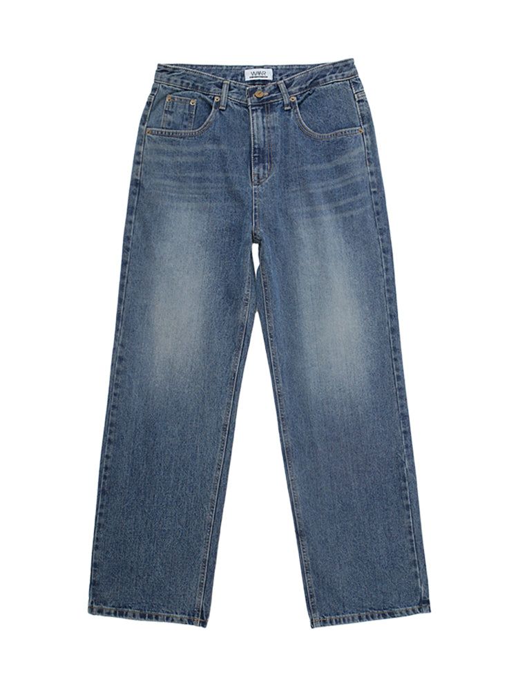 M190 CAT WIDE DENIM PANTS