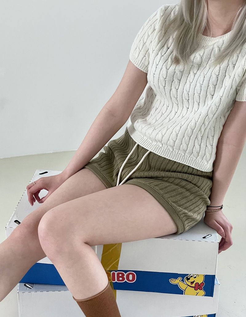 Highteen knit shorts
