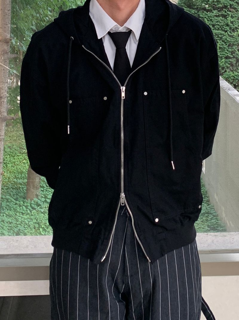Tig Crop Two-Way Hood Jacket