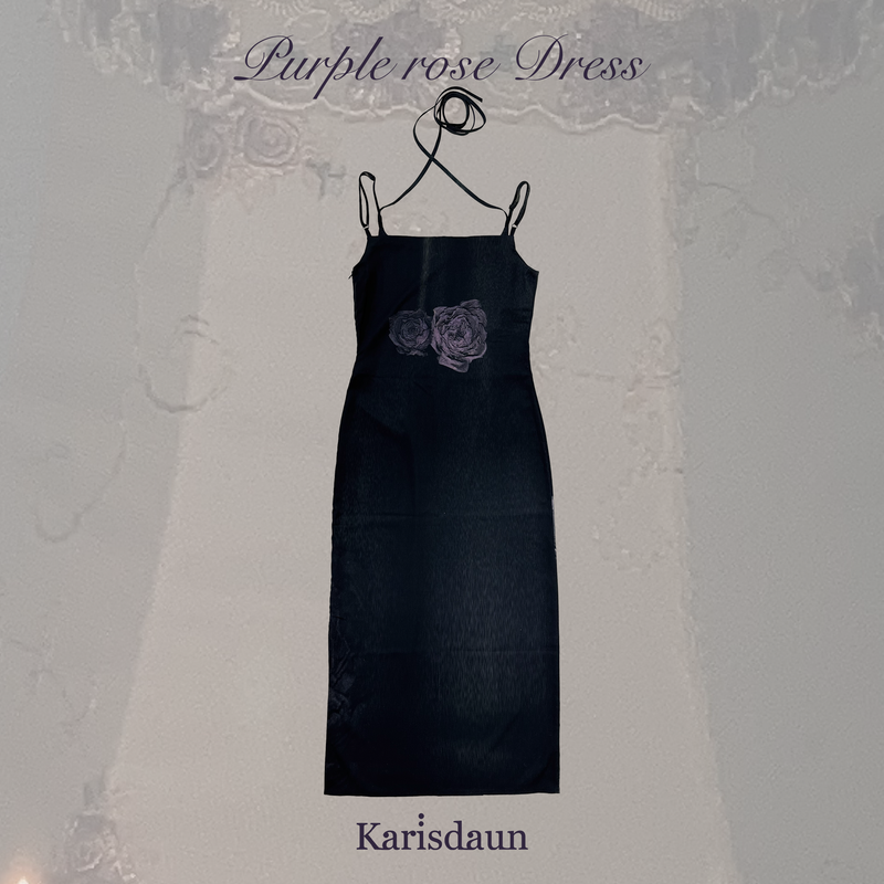 Purple rose Dress