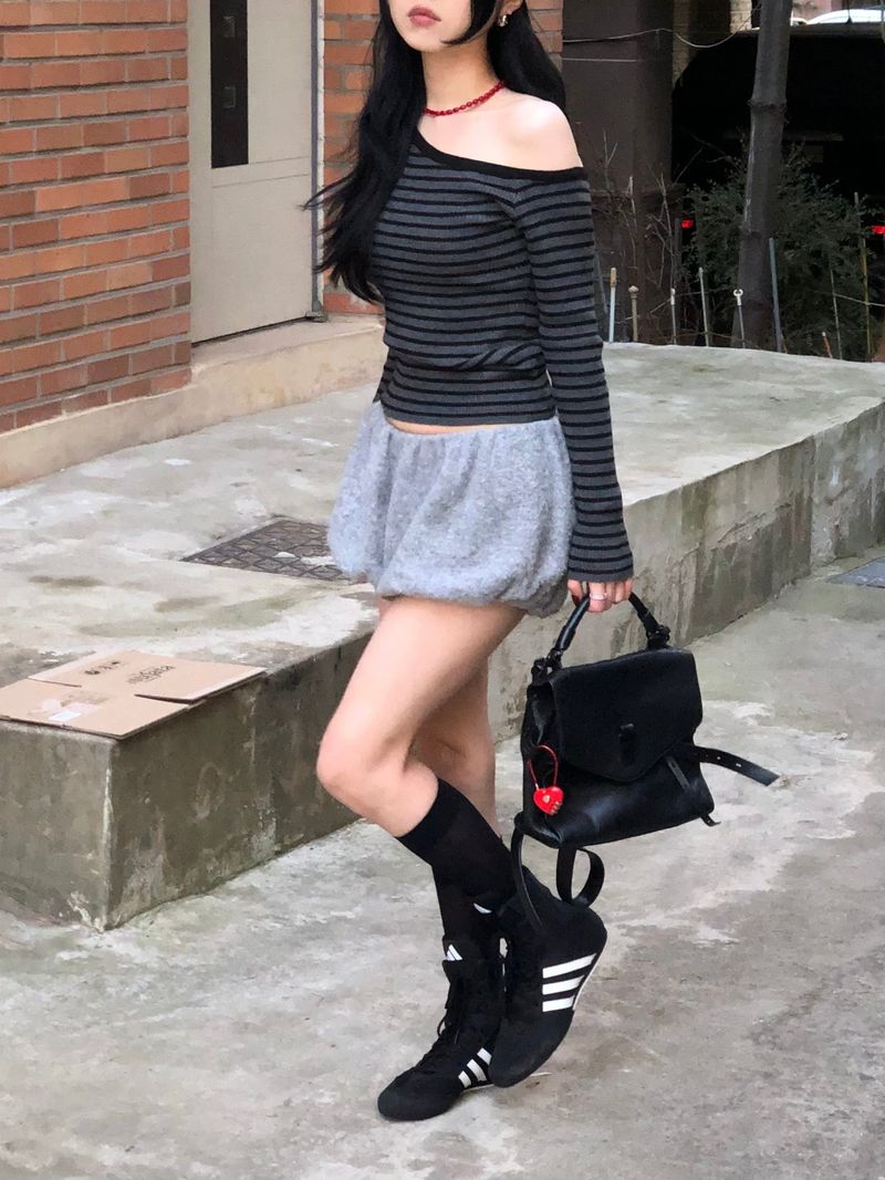 Fur Balloon Mini Shorts