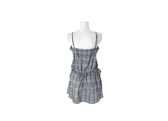 Gaps Check Bustier String Sleeveless One Piece