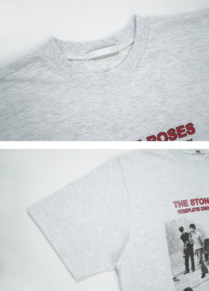 Digital band half t-shirt