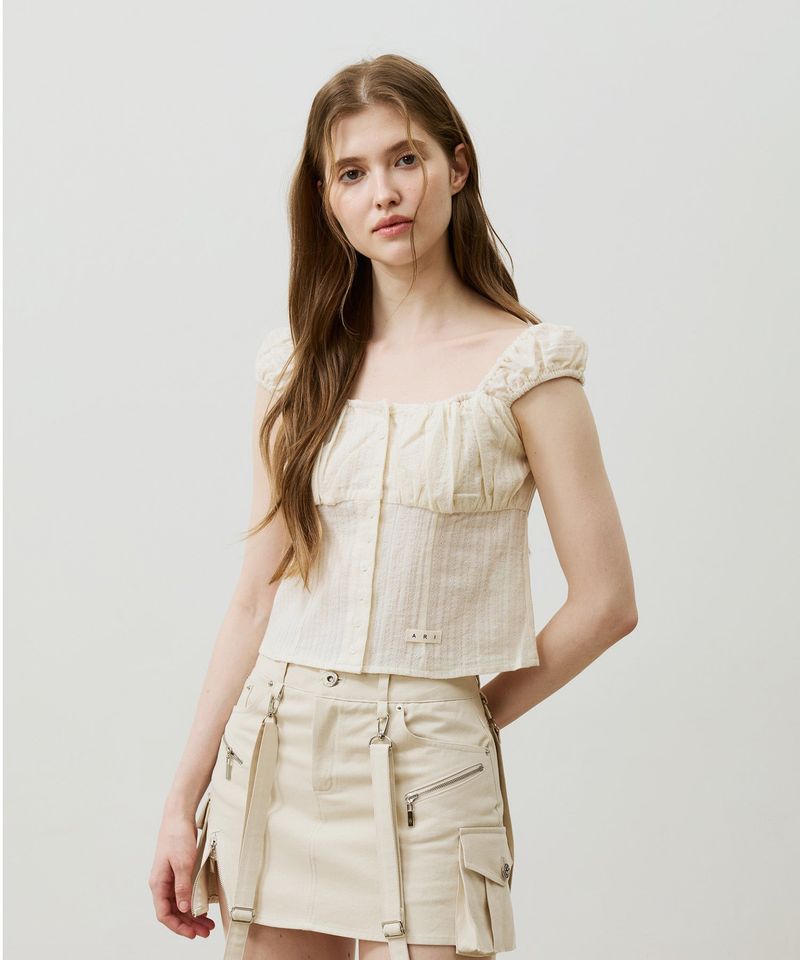 ARIKIM（アリキム）の「CUDDLY SLEEVELESS TOP / BEIGE（Tops）」