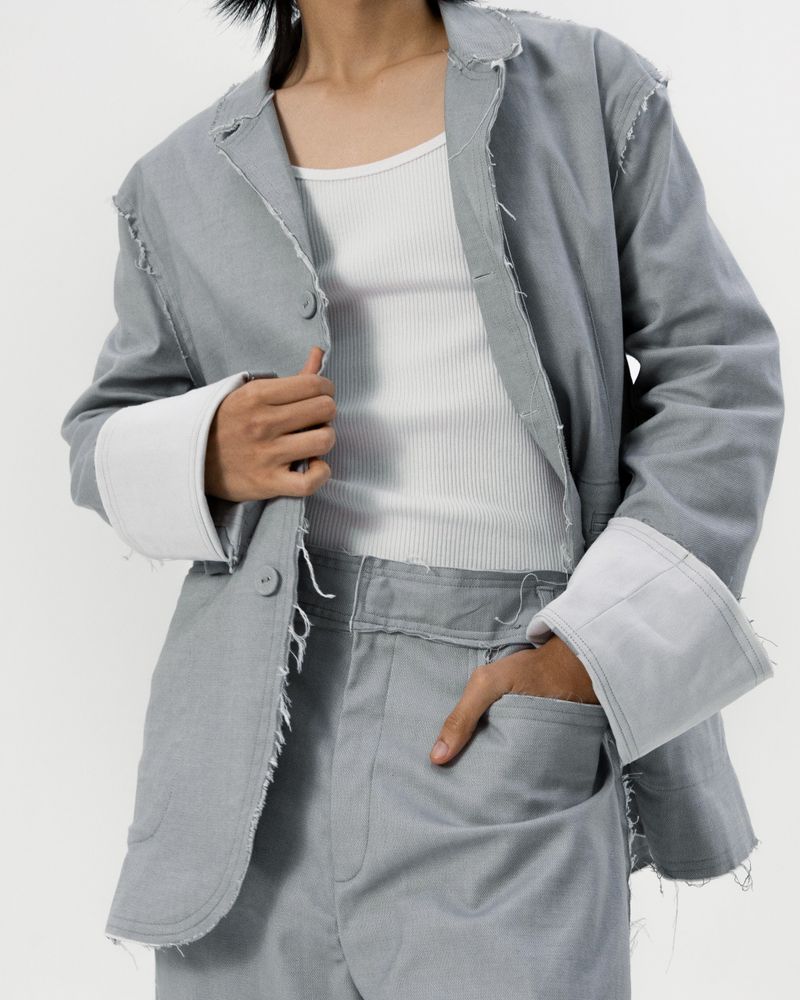 ASSEMBLY RELAX BLAZER - LIGHT GRAY