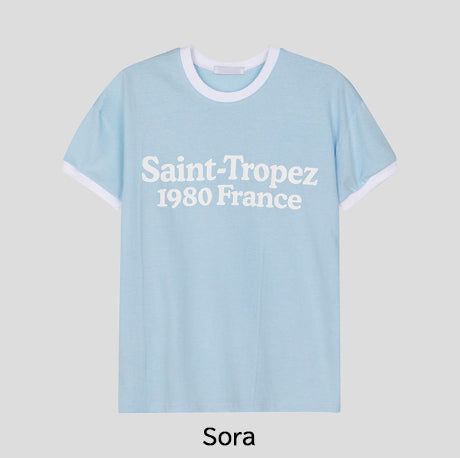 Subard Ringer Printed Short Sleeve T-shirt