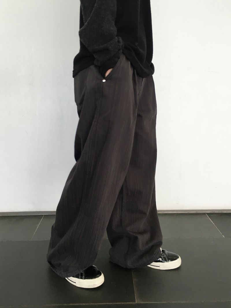 Lumin Stripe Cotton Pants 2C