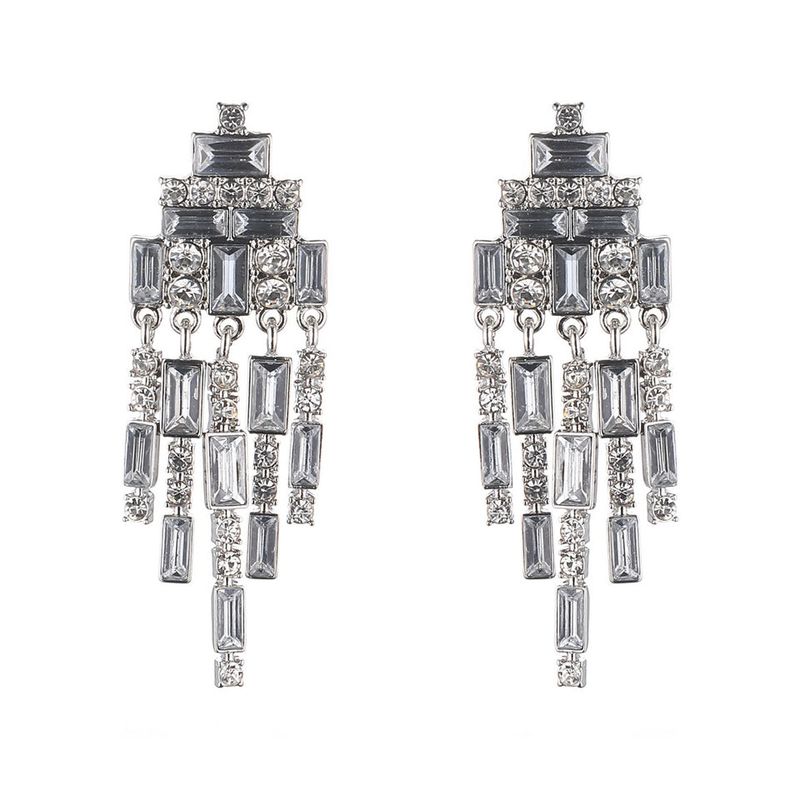 geometry drop earrings