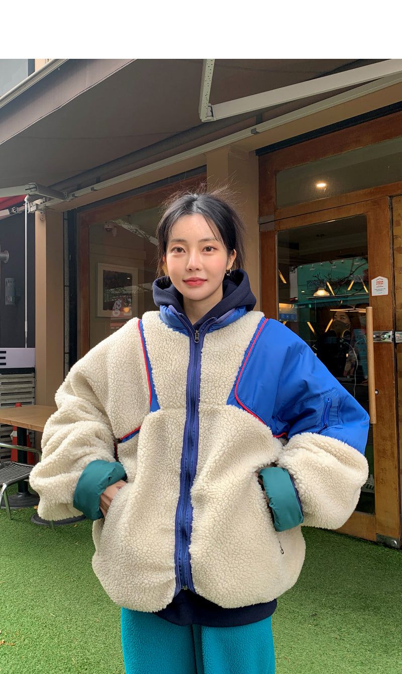 reversible wool colored jumper