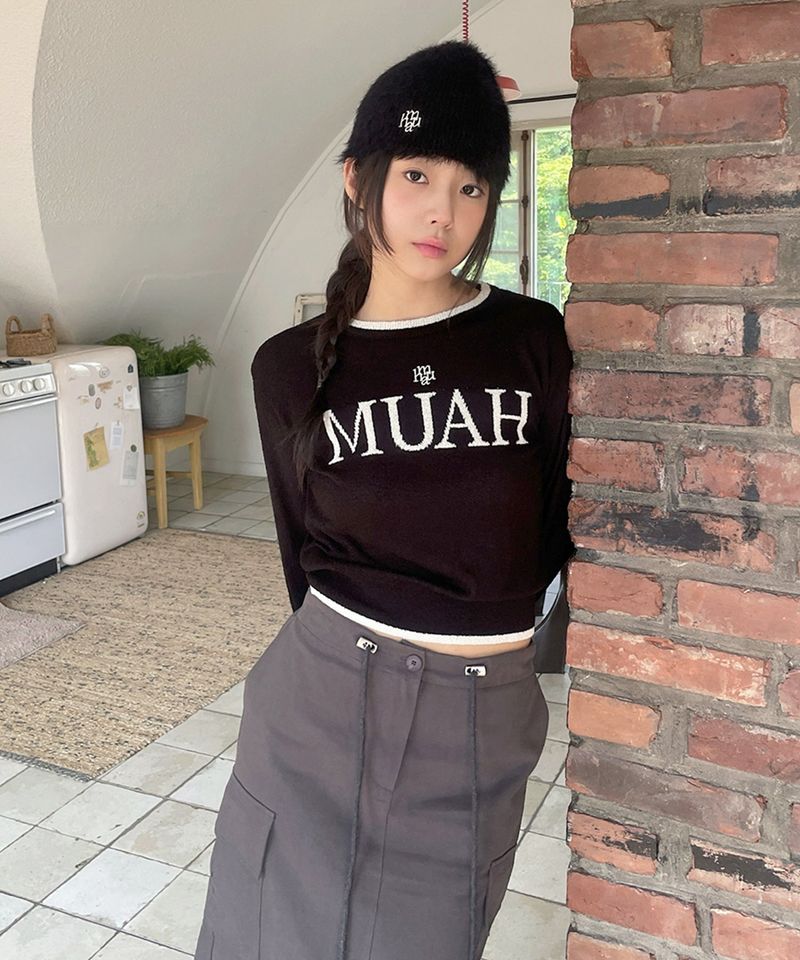 LOGO BOUCLE ROUND KNIT
