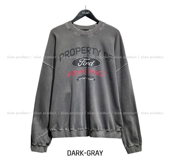 Ford washing oversized printed sweatshirt