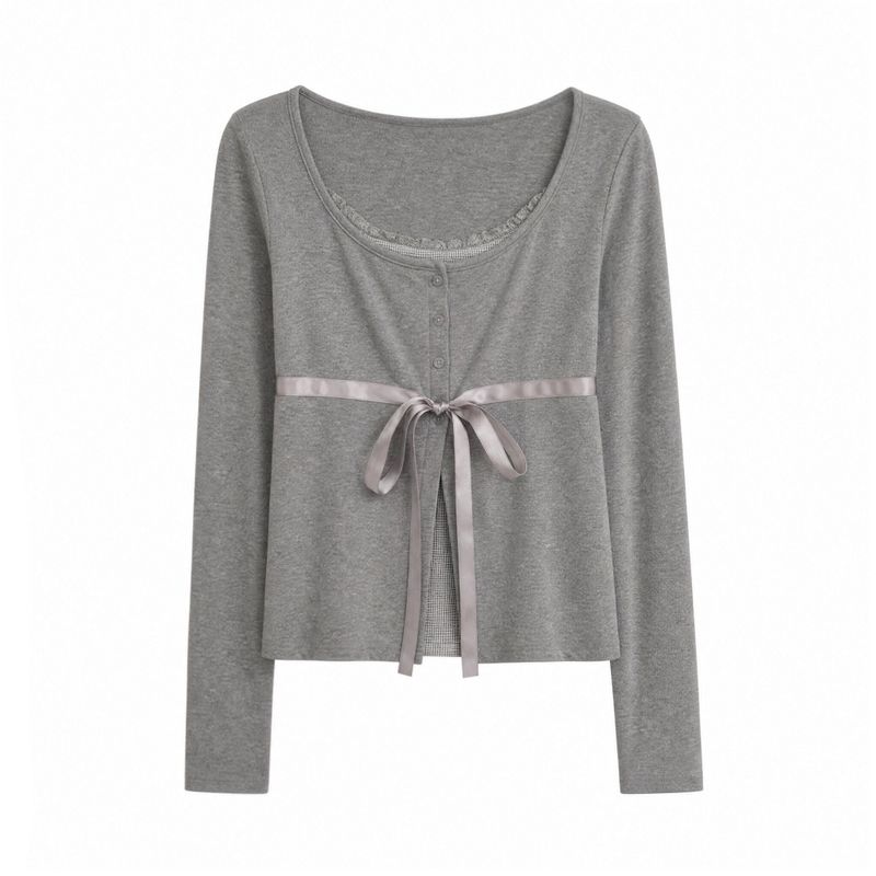 Melina Ribbon Layered Cardigan