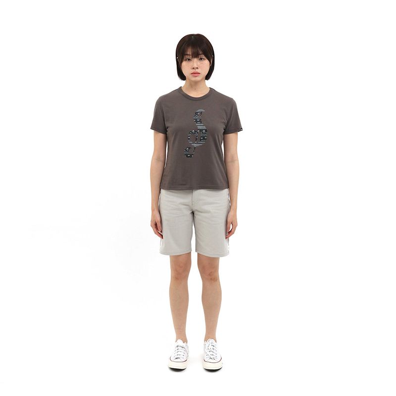 1/2 S CLEF BANDANA TEE (CHARCOAL)