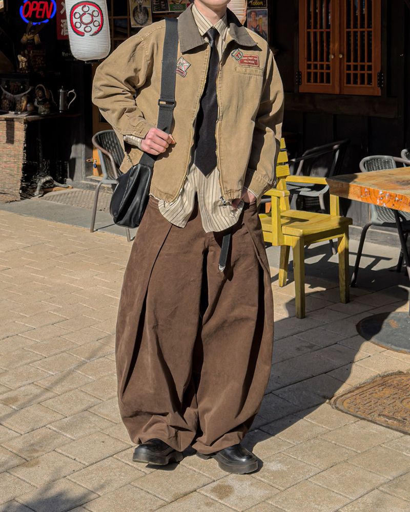 Cuff Bizo Balloon Cotton Pants