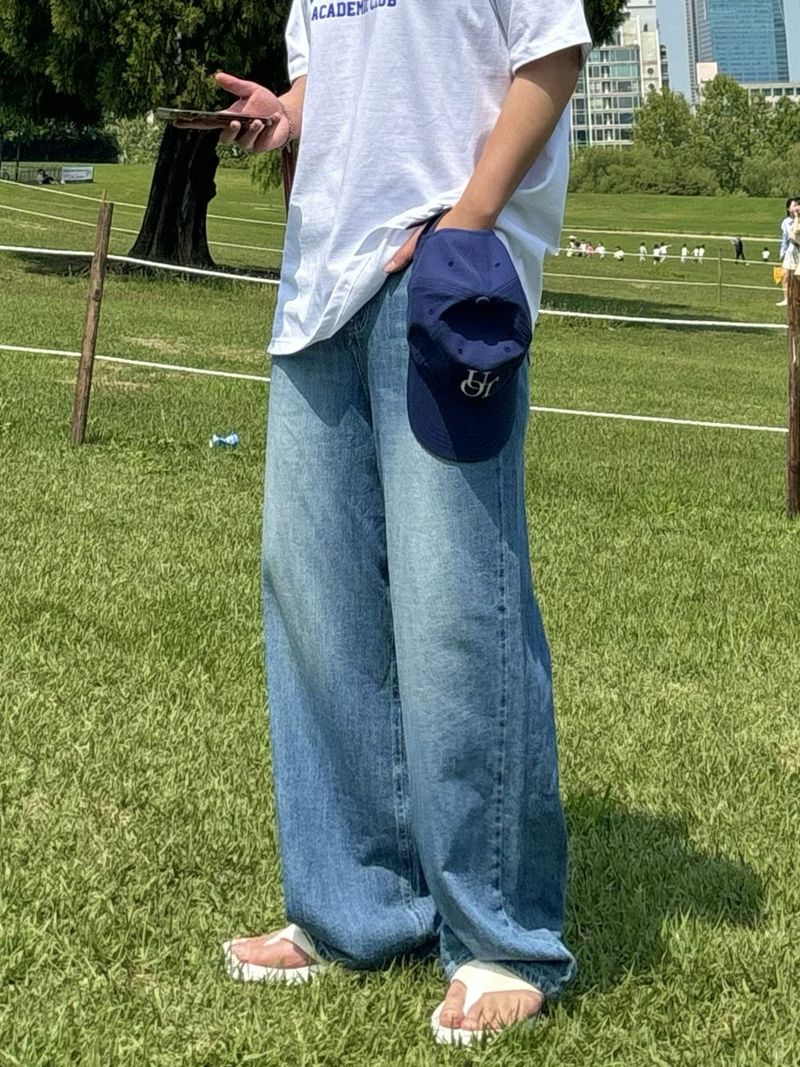 Gonzo Linen Cool Medium Denim Pants