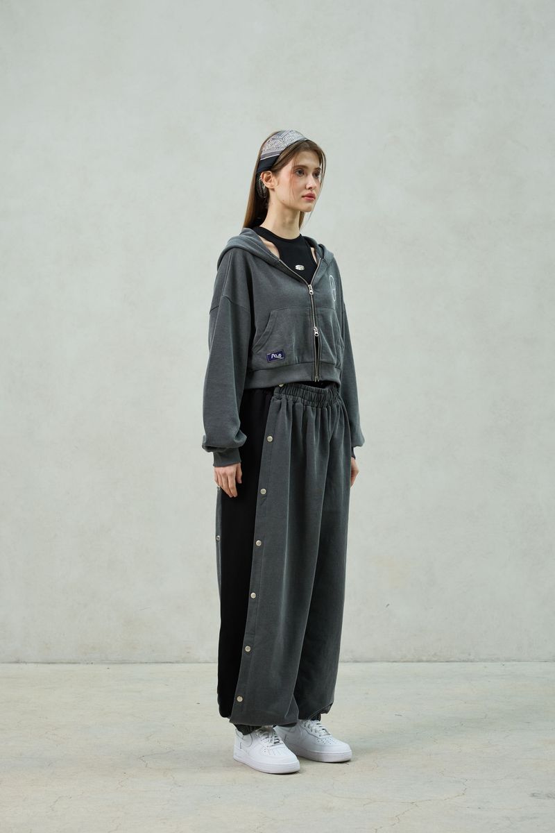 PITA HOOD ZIP-UP / CHARCOAL