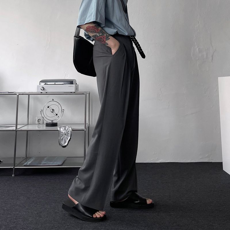 RG reverse two-tuck volume slacks (4 colors)