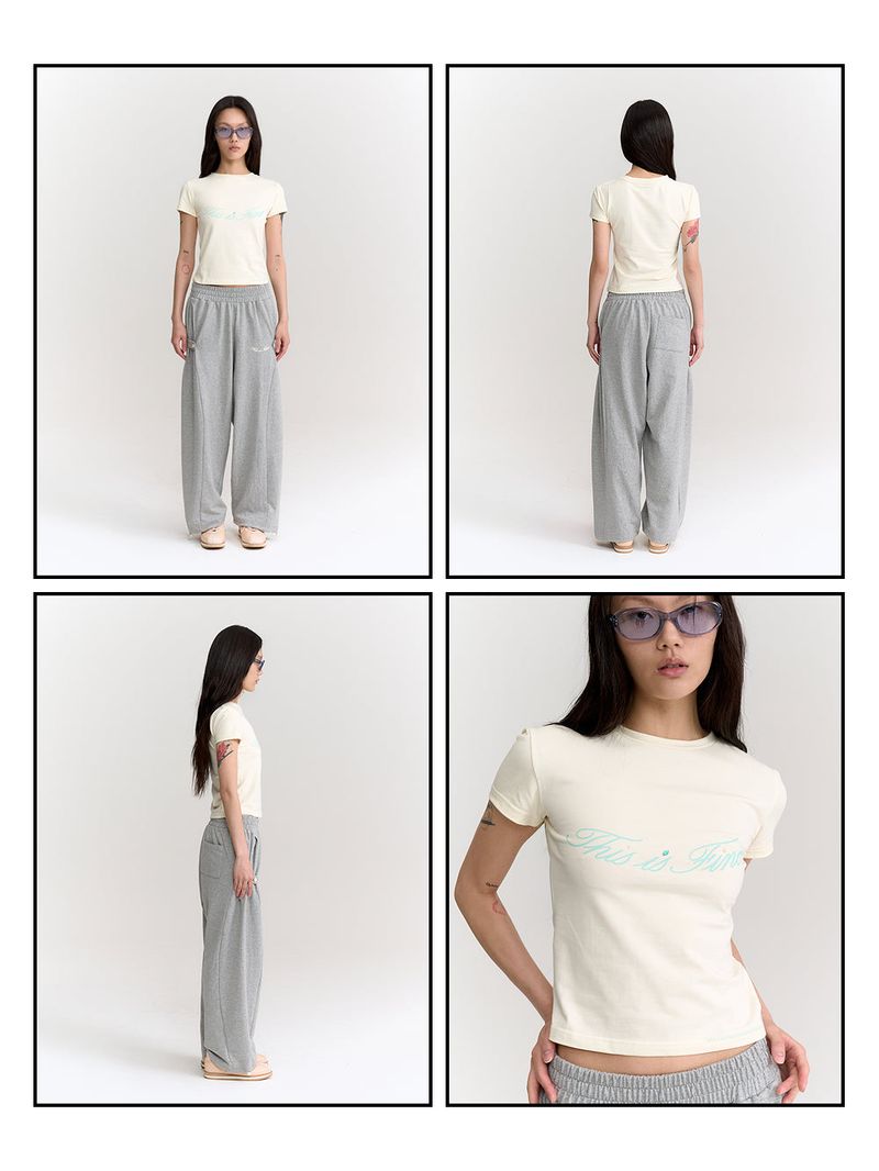 Cropped Signature Tee