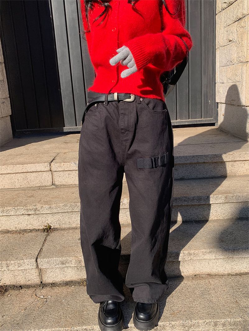 MULTI DETAIL WIDE TROUSER PANTS (3COLOR)