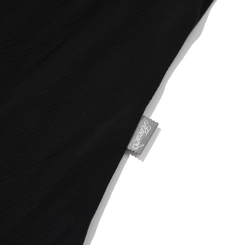 BACK POINT MAXI SLEEVELESS DRESS [BLACK]