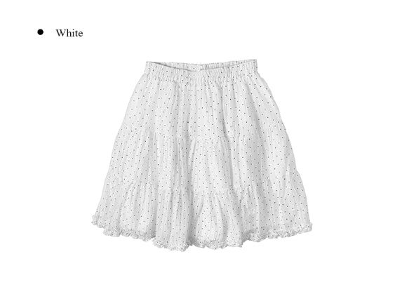 Heon Frill Dot Midi Skirt
