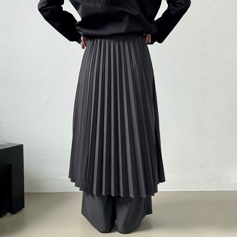 プリーツスカートパンツ - 2colors 
