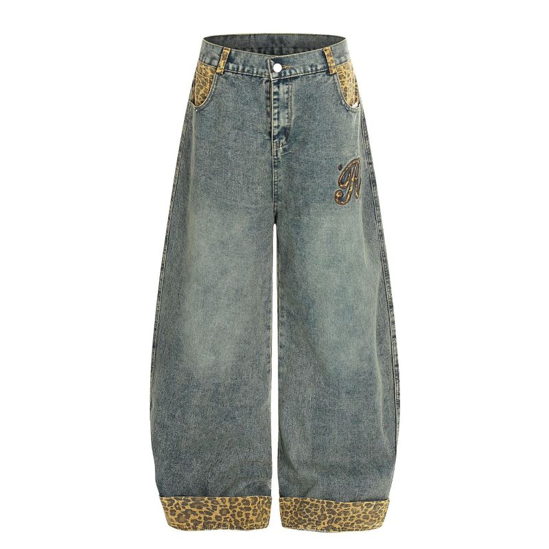 Leopard One Pocket Wide Pants