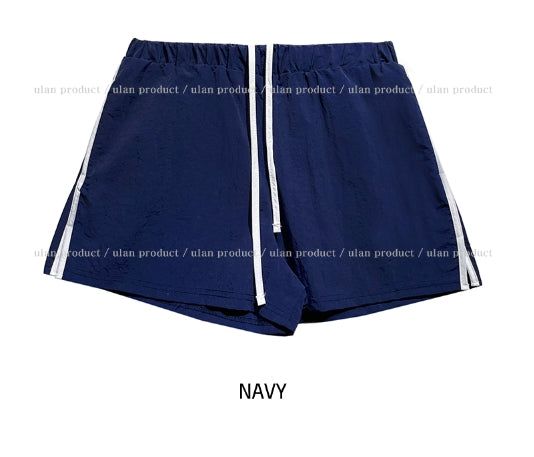 Kaya Slit Color Matching Nylon Shorts